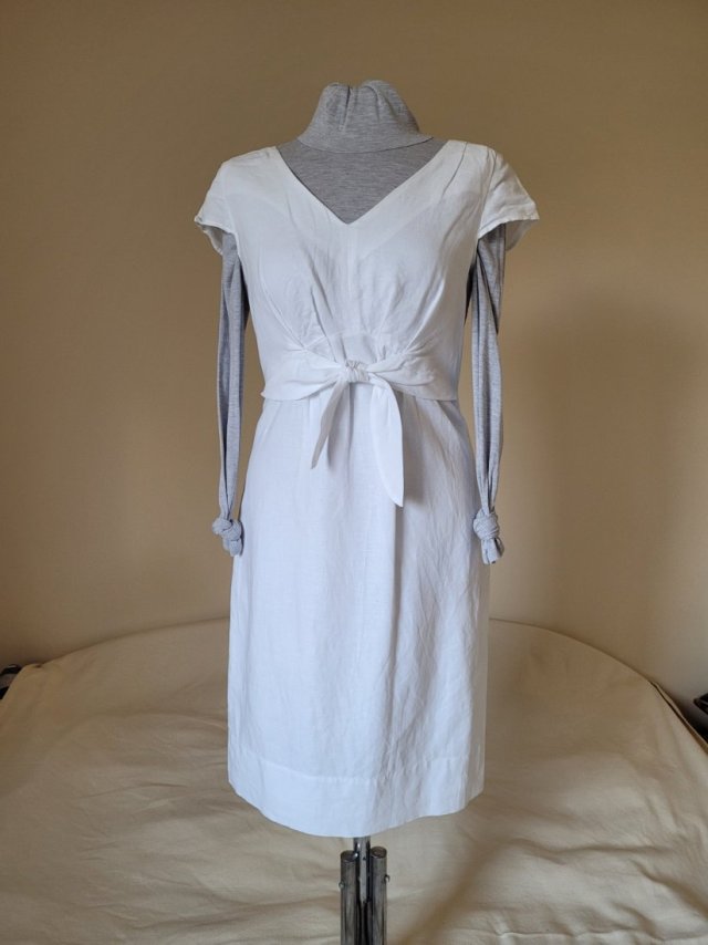 Sukienka len/bawełna rozmiar 36