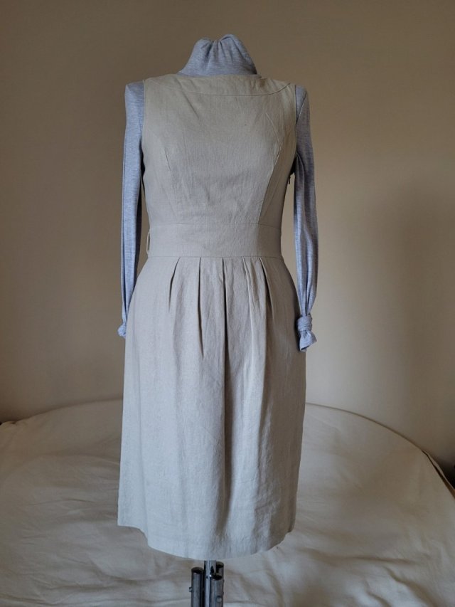 Sukienka len/bawełna rozmiar 36