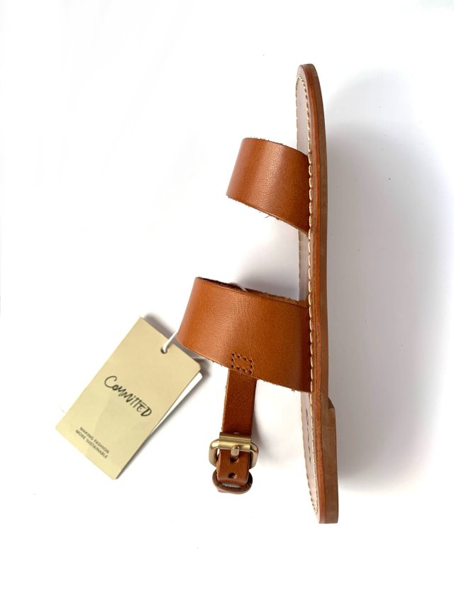 nowe skórzane sandały karmelowe Mango Kids 31