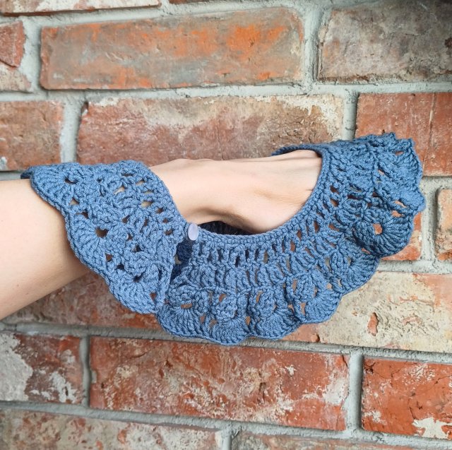 Kołnierzyk na szydełku