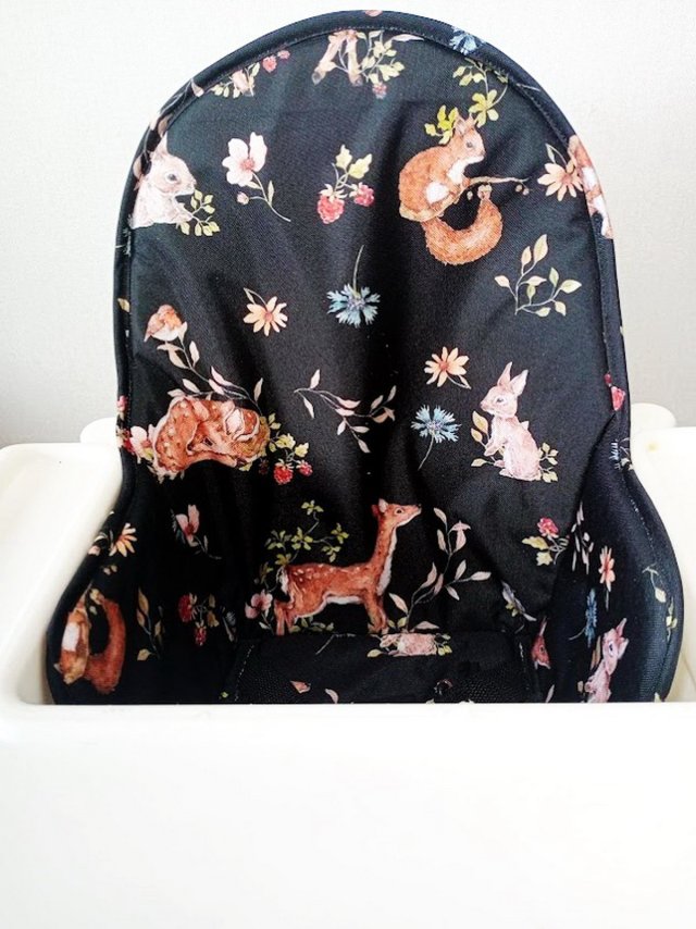 PODUSZKA, WKŁADKA DO KRZESEŁKA IKEA-ZWIERZĄTKA W LESIE