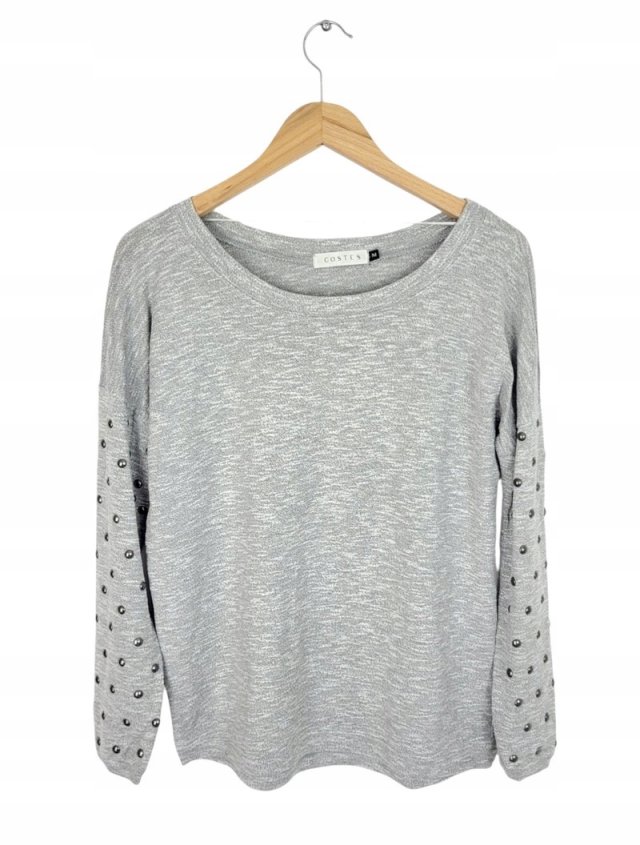 COSTES bluzka damska dzianinowa dżety ćwieki 38 M