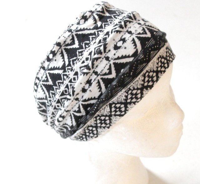 SZEROKA  opaska na głowę aztec print rozm. M/L