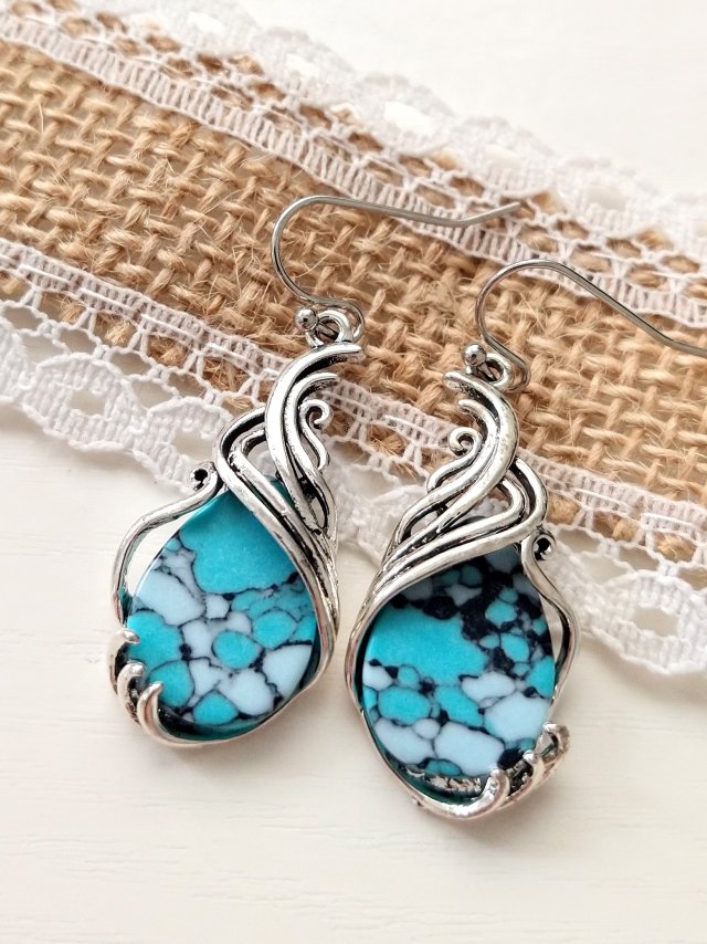 Kolczyki turkusowe (Vk)