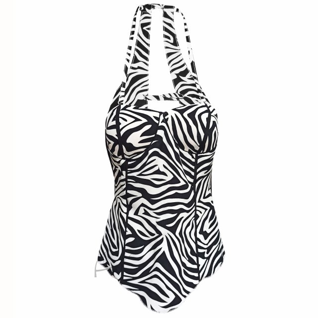 Bluzka zebra wiązana na plecach