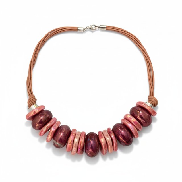 NASZYJNIK FEBOO TALA PEACH & PLUM