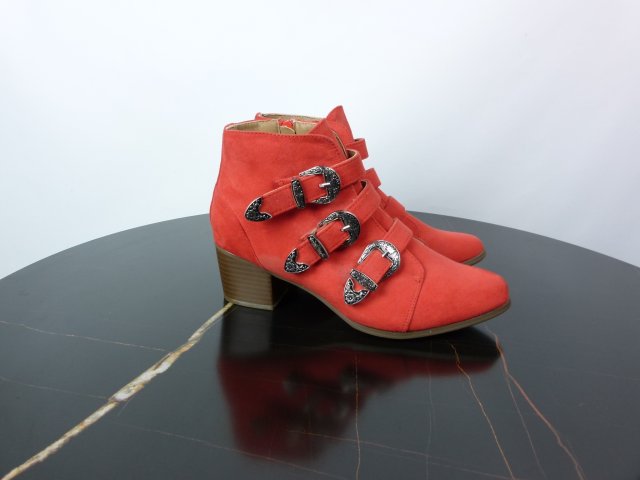 George zamszowe botki koralowe 5 / 38 25 cm