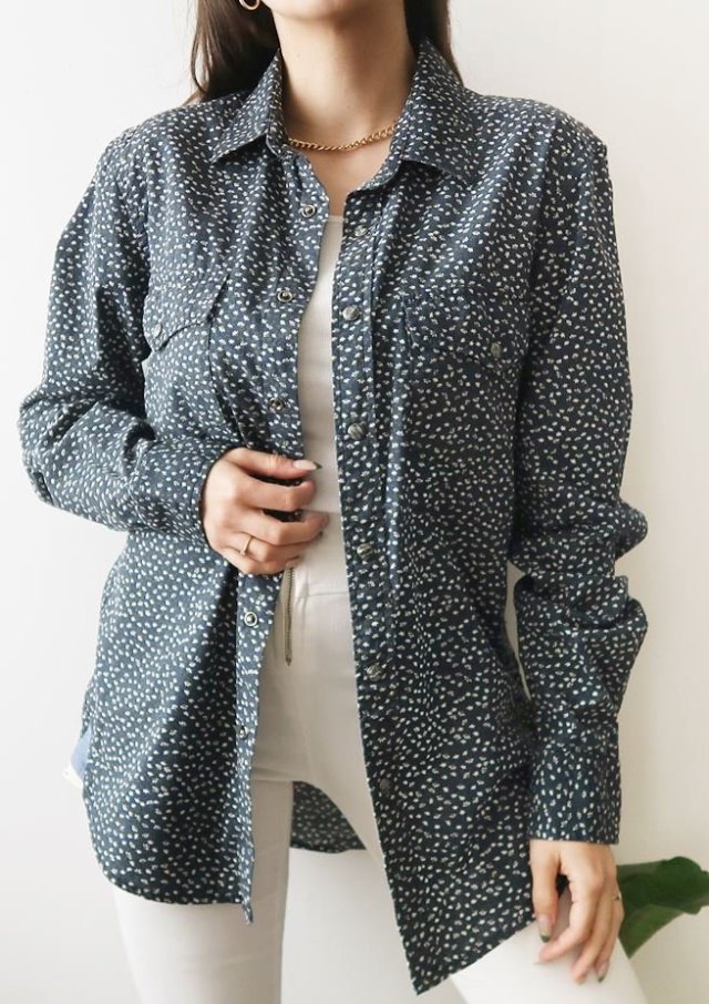 koszula w kwiatki XS