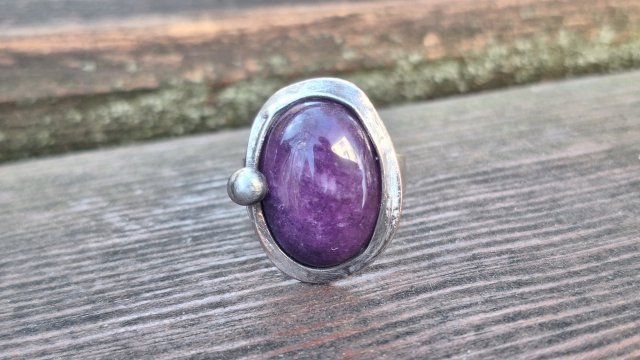 Fiolecik - pierścionek regulowany