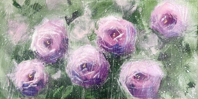 Obraz kwiaty "Czułość"