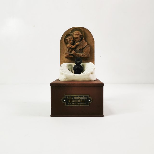 Antyczna, misyjna skarbonka, Holandia lata 30.