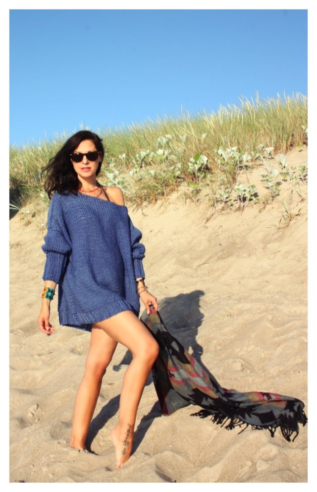 SWETER HANDMADE OVERSIZE