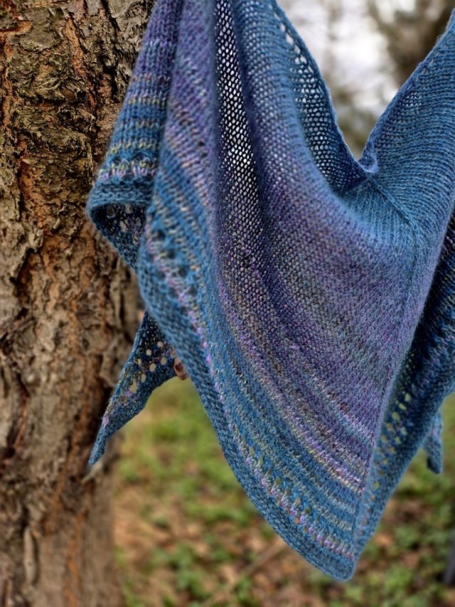 Ocean / chusta z jedwabiem