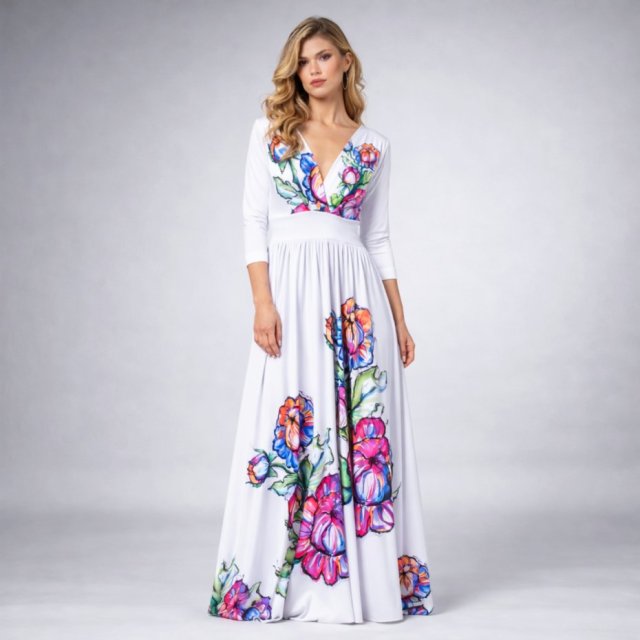 Flora - Suknia ślubna w kwiaty