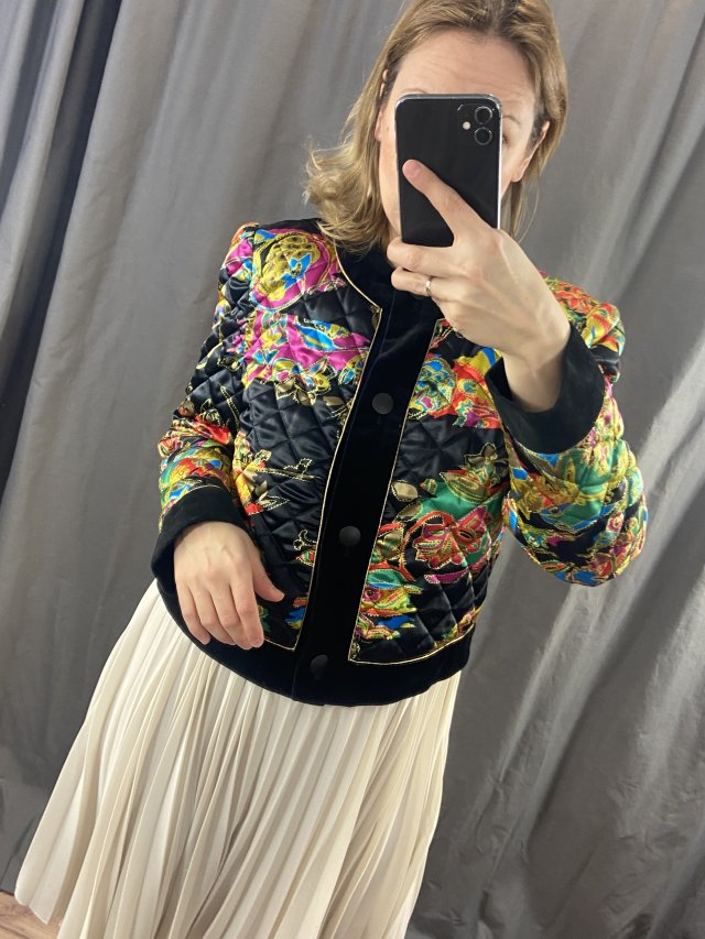 Yarell pikowana kurteczka lata 80te