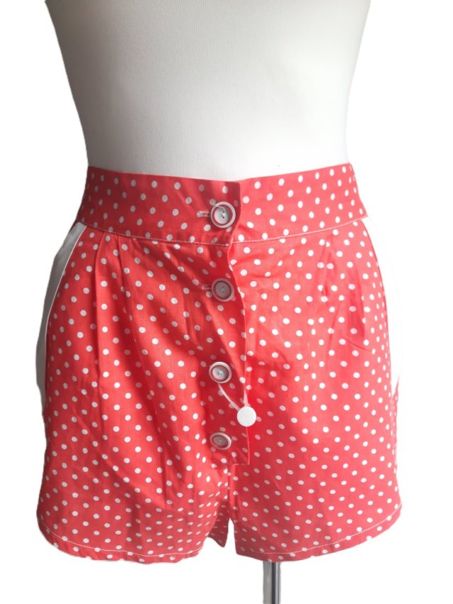 Spodenki w kropki lata 80-te