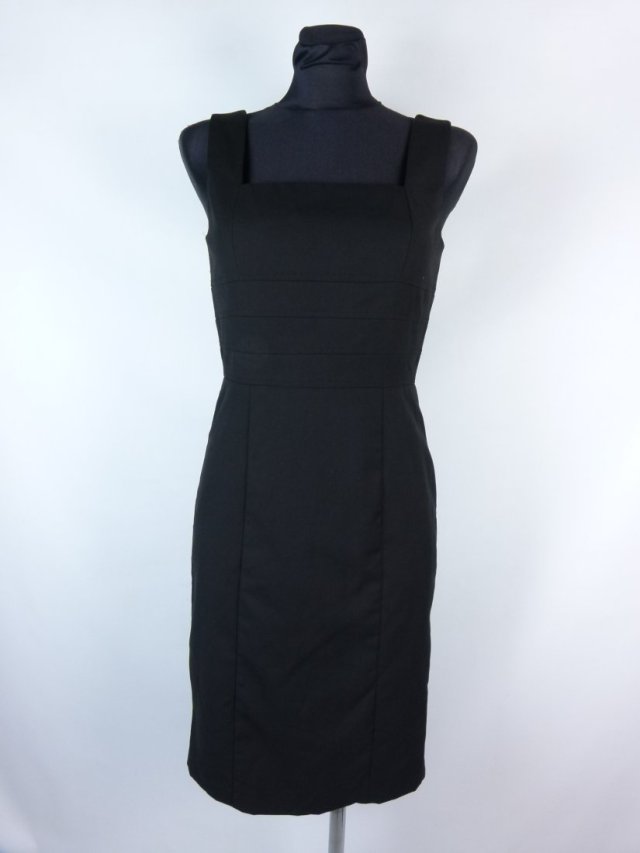 Mango ołówkowa sukienka na szerszych ramiączkach / XS-S