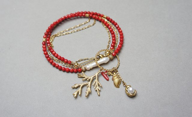 Sea collection - Koral red vol. 3 /choker/ 22.03.26