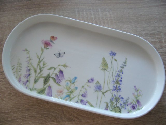 PORCELANOWY PÓŁMISEK OWALNY 30 CM