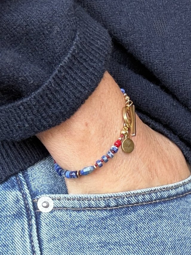 Subtelna bransoletka z kamieni naturalnych