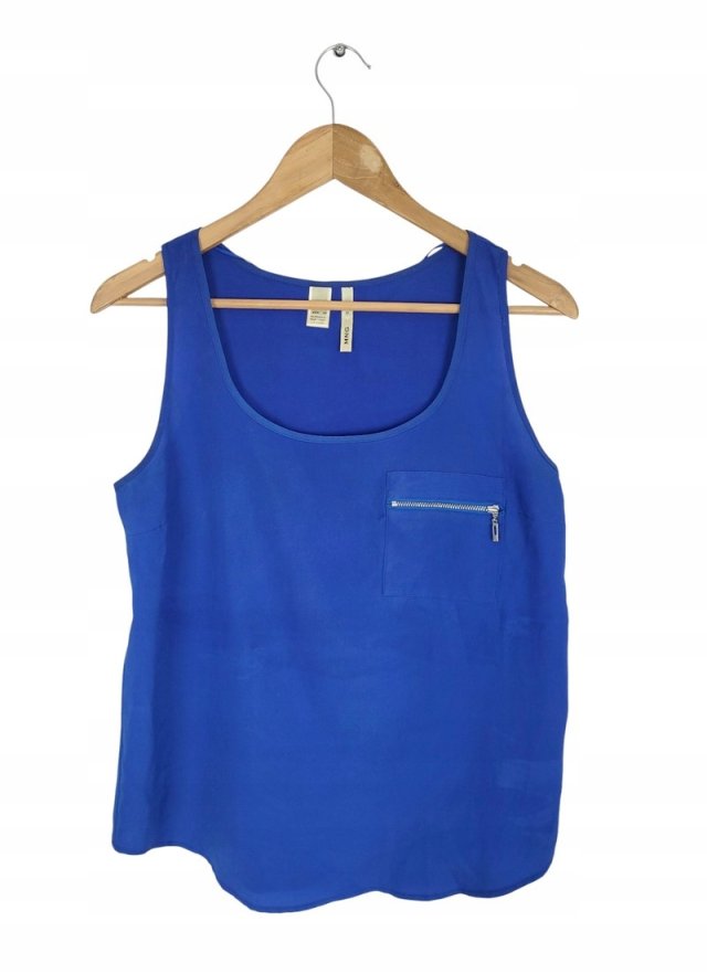 MANGO bluzka damska chabrowa luźna 36 S