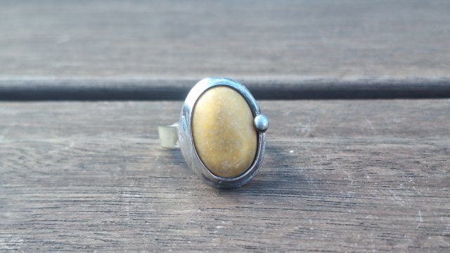 Piaskowy - pierścionek regulowany