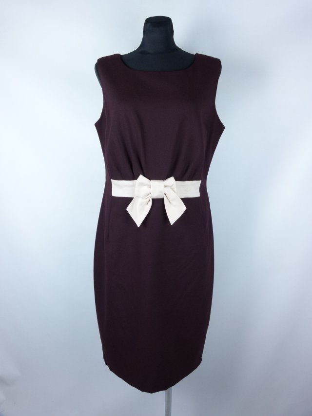 NEXT Tall ołówkowa sukienka midi burgund 14 / 42