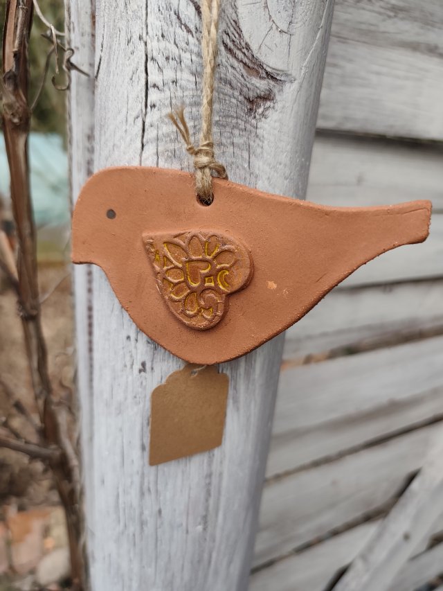 ptaszek ceramiczny zawieszka