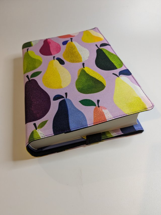 Etui na książkę - kolorowe gruszki
