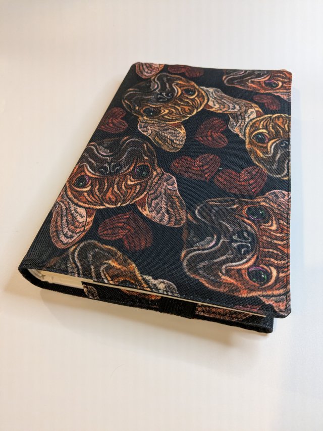 Etui otulacz na książkę - buldog francuski