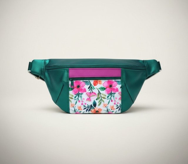 Torba nerka handmade w kwiaty