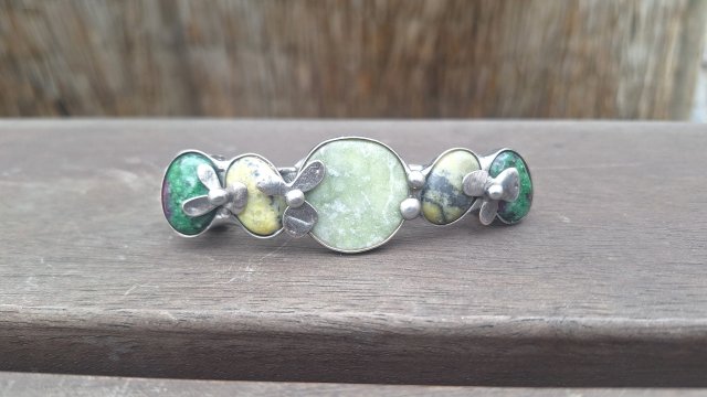 Zielona - klamra do włosów