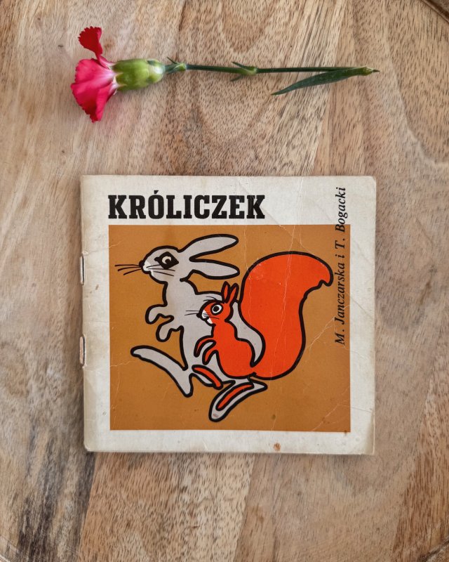 Króliczek z serii Z wiewiórką, książeczka dla dzieci, PRL