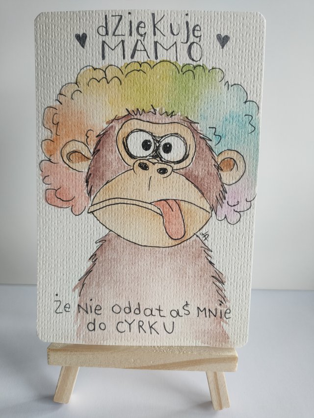 Zabawna kartka na Dzień Matki