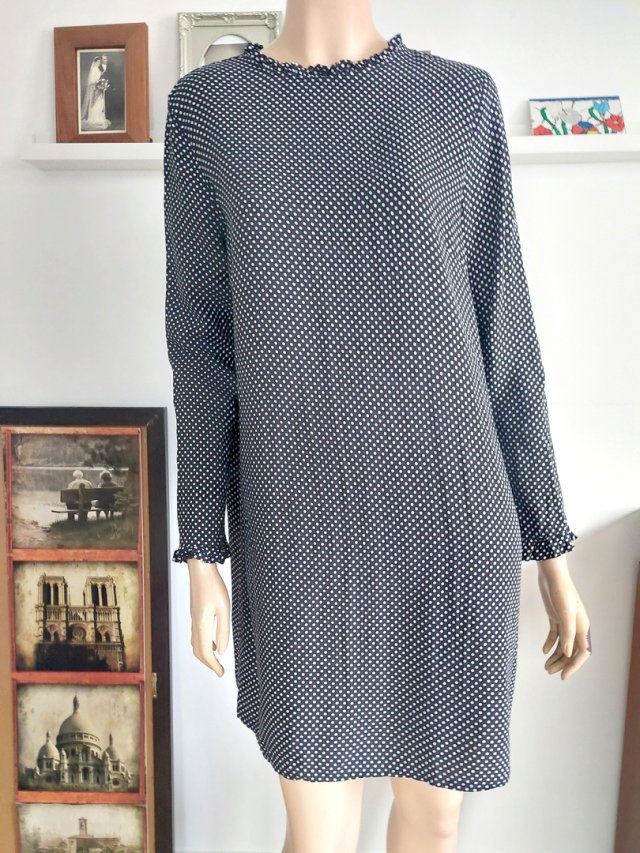 wiskozowa H&M w kropeczki