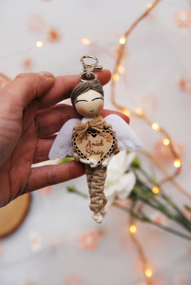 Breloczek Anioł Stróż dla niego | Brelok z aniołkiem