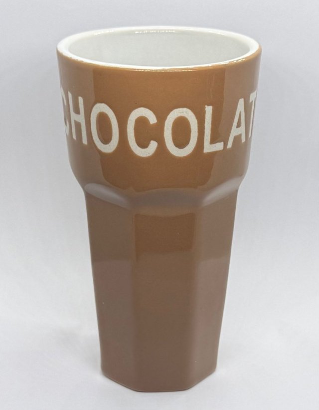 Wysoki kubek Chocolat w stylu vintage retro kubek na kakao i gorącą czekoladę