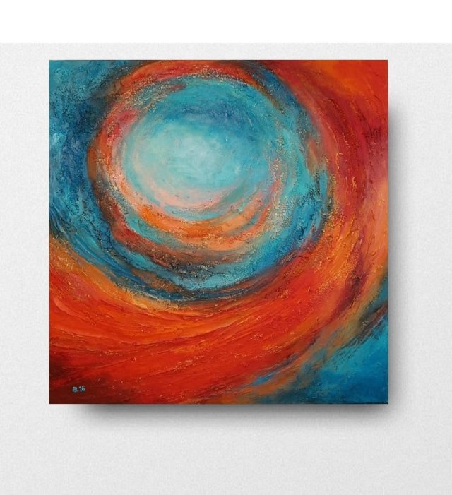 Galaktyka- obraz akrylowy 60/60 cm