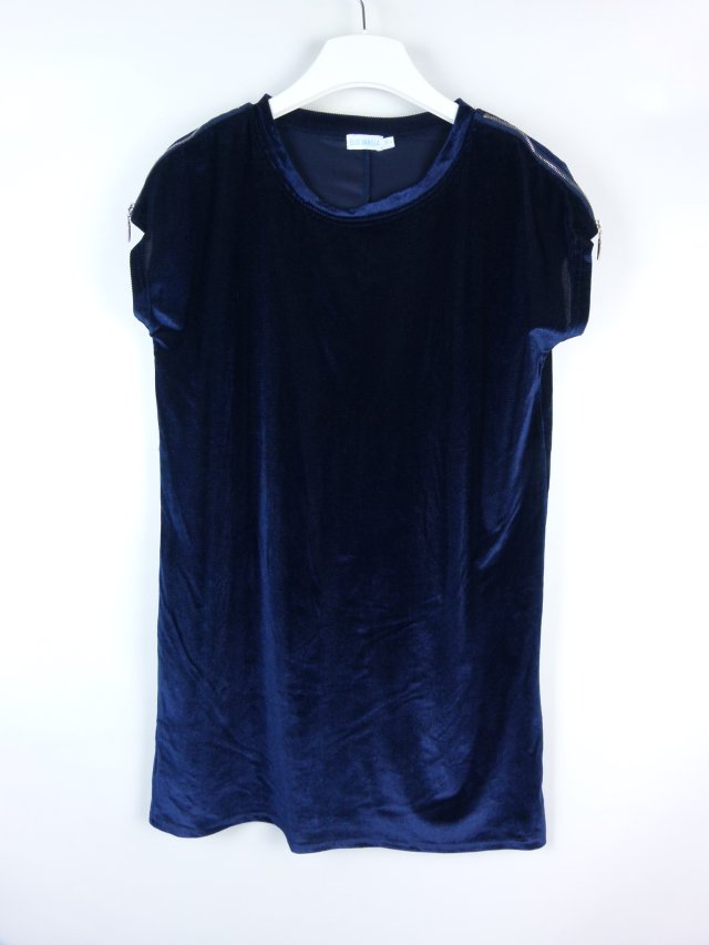 Blue Vanilla welurowa tunika zip - 14 / L
