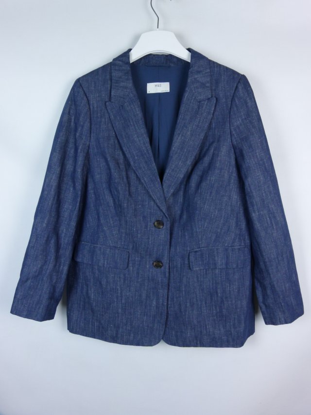 Marks & Spencer żakiet bawełna len 16 / 44