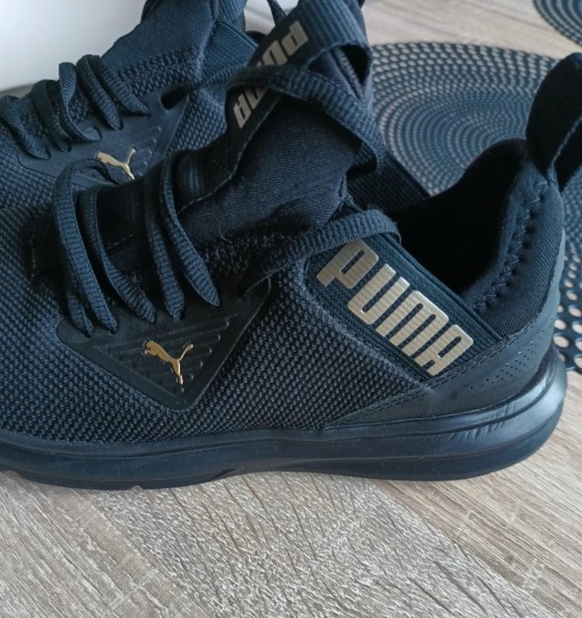 Buty puma 37 złoto czarne