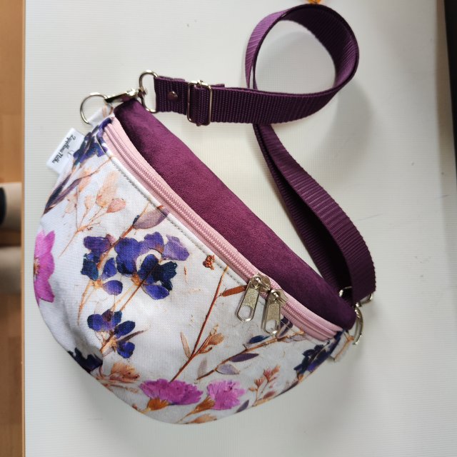 Torebka nerka saszetka damska suszone kwiaty