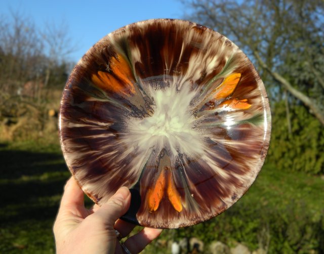 Jasba Keramik * Vintage Art * majolika * paterka talerz * ceramika dekoracyjna do kolekcji * lata 50-60'