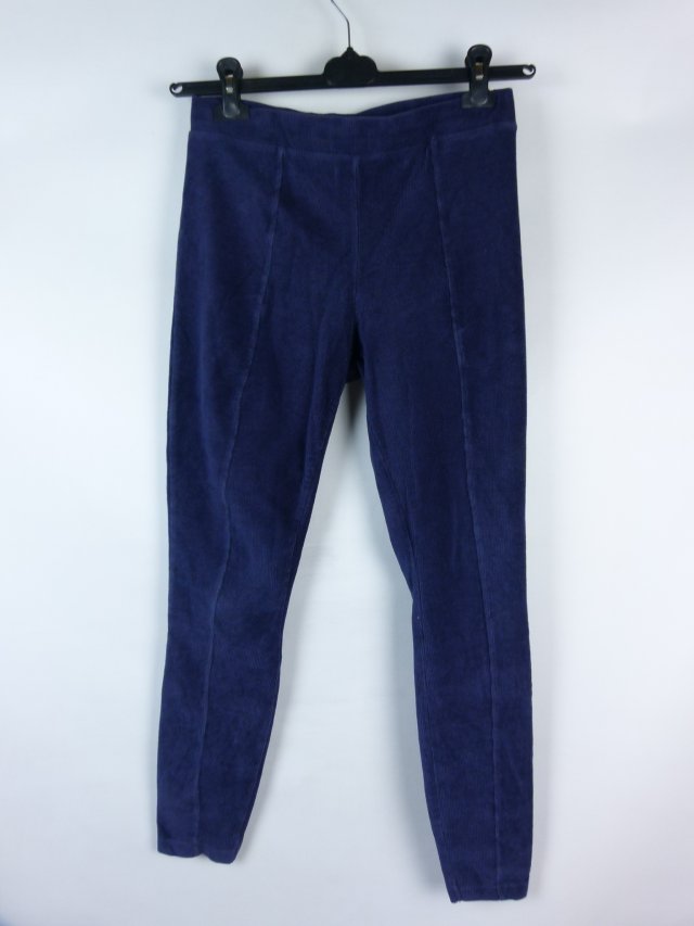 TU granatowe legginsy drobny sztruks / 12 - 38