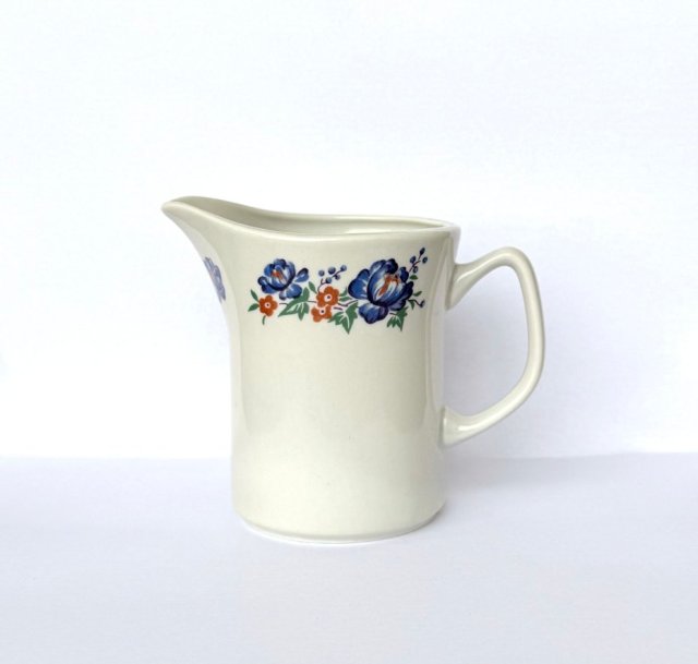 Mlecznik porcelana włocławek niebieskie kwiaty vintage prl New Look