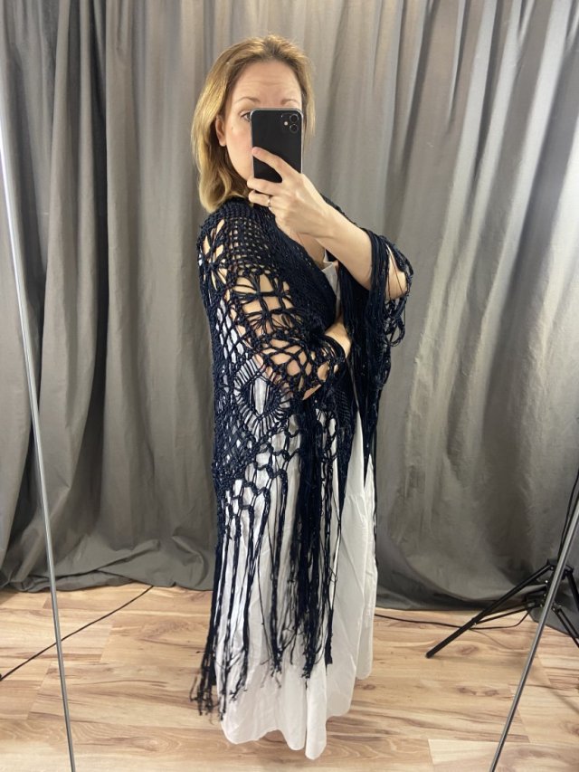 ogromna chusta hand made