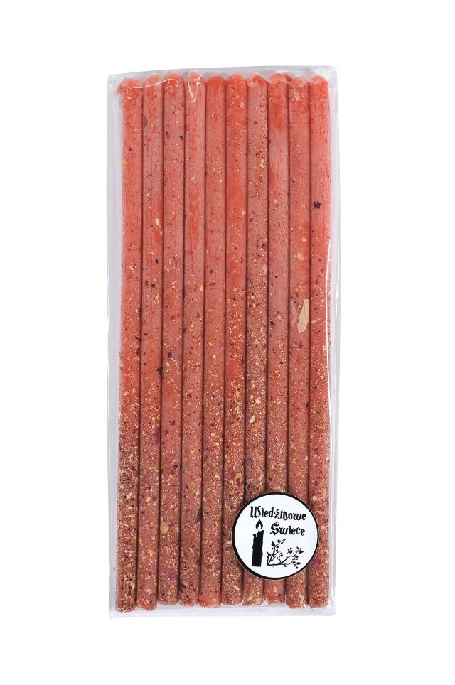 Kwiat Miłości- czerwone z różą i jaśminem• 100 wosk pszczeli