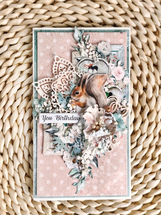 Kartka na urodziny, prezent ręcznie robiony