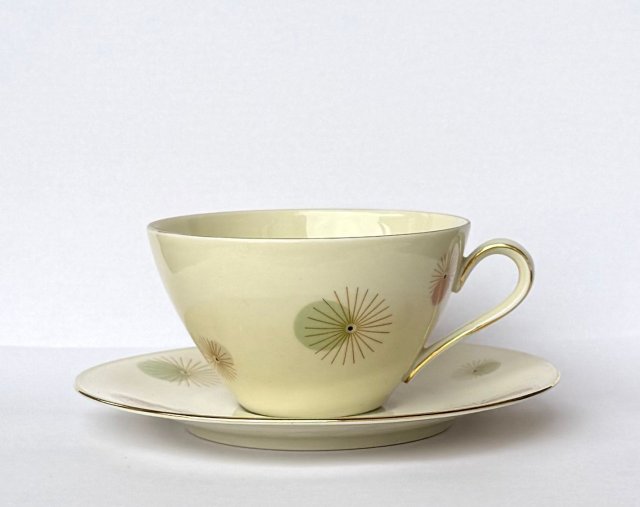 Seltmann Isolde Filiżanka do kawy Mid-Century Modern Dmuchawce lata 50/60 XX (1/2)