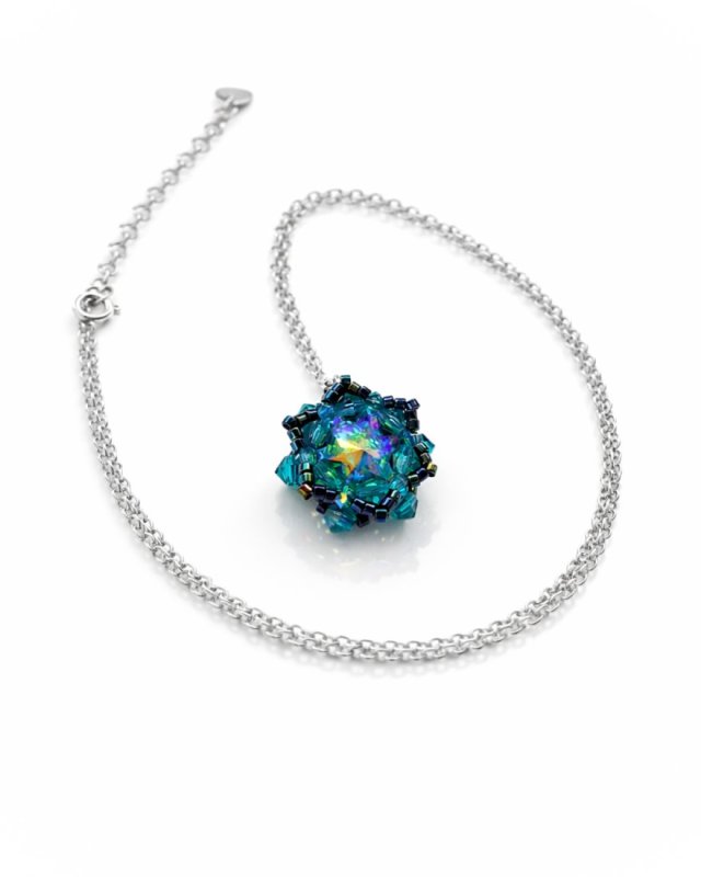 Delikatny Naszyjnik "Zircon Maxima" z kryształów Preciosa